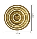GobekUsa Geometric Golden Metal Wall Hanging Round Ornaments - Room Decoration Accessories