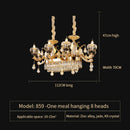 GobekUsa Crystal Chandelier: European Elegance for Living, Dining & Bedroom