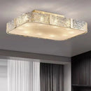 GobekUsa Gold Glass Ceiling Chandelier LED Suspension Luminaire for Home Decor