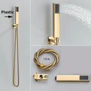GobekUsa Gold Digital Display Shower Set with Rainfall Head - Waterfall Bath Shower System