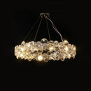 GobekUsa Crystal Magic Ring Pendant Light for Dinning Room