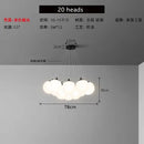 GobekUsa Glass Ball LED Pendant Lights for Teen Room Decor