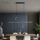 GobekUsa LED Ceiling Chandelier: Modern Minimalist Kitchen Dining Table Lighting