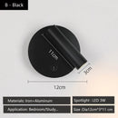GobekUsa Adjustable LED Wall Reading Lamp 3W Spotlight for Bedroom and Hotel