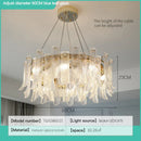 GobekUsa Crystal LED Ceiling Lamp for Modern Living Room with Warm Light and Eye Protection