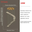 GobekUsa Lotus Leaf LED Pendant Chandelier for Staircase & Living Room Beauty