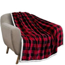GobekUsa Bohemian Winter Blanket, Double-Layer Coral Fleece, Thick & Warm for Sofa Nap