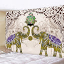 GobekUsa Elephant Tarot Psychedelic Tapestry for Home Decor and Yoga Room Zen Vibes