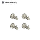 GobekUsa Brushed Nickel Stainless Steel Bathroom Hardware Set Towel Bar Ring Holder Robe Hook