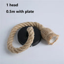 GobekUsa Hemp Rope Pendant Lights Retro Loft Industrial Hanging Lamp for Living Room Home Decor