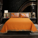 GobekUsa Egyptian Cotton Silk Jacquard Bedding Set for Queen King Size Linens