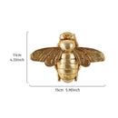 GobekUsa Golden Bee Resin Insect Statue Wall Hanger - Background Decoration