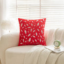GobekUsa Bronzed Feather Style Plush Pillowcase - Festive Home Decor