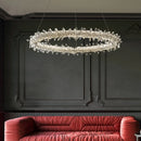 GobekUsa Luxe Crystal Pendant Light - Dimmable LED Art Deco Circle Lamp
