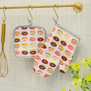 GobekUsa Cotton Kitchen Baking Microwave Gloves for Heat Resistant Baking Oven Safety
