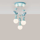 GobekUsa Children's Carousel LED Chandeliers: Nordic Princess Decor Pendant Lights for Living Room