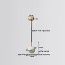 GobekUsa LED Marble Pendant Lamp: Modern Luxury Hanging Light for Home, Restaurant & Bedroom