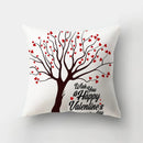 GobekUsa Love Heart Print Pillow Covers 45x45cm Home Decor Sofa Cushion Case