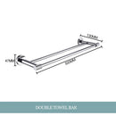 GobekUsa Bathroom Essentials Set: Towel Bar, Toilet Paper Holder, Bathrobe Hook, Soap Dish, Toilet Brush