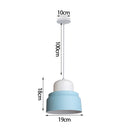 GobekUsa Blue Nordic Pendant Lights E27 Modern Hanging Lamps for Living Dining Kitchen