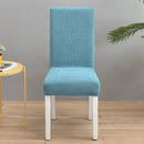 GobekUsa Blue Quilted Chair Cover Slipcover Stretch Elastic Chair Protector for Banquet