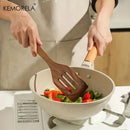 GobekUsa 5PCS Teak Wooden Cooking Spoon Set - Natural Kitchen Tableware Tools