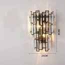 GobekUsa Crystal LED Wall Lamp for Bedroom Living Room Study Minimalist Design