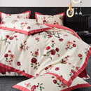 GobekUsa Egyptian Cotton Bedding Set Queen King Ru Double Size Print Bed Linens