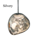 Lava-Inspired Acrylic Pendant Light in Polished Chrome