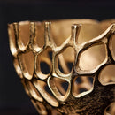 GobekUsa Gold Coralline Fruit Tray: Stylish Home Decor & Desktop Storage