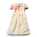 GobekUsa Coral Fleece Cheongsam Hand Towel: Soft, Absorbent, Quick-Drying For Household & Wall Mount