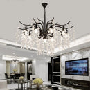 GobekUsa Crystal Chandelier: Modern Luxe LED Branch Lighting for Living Room and Bedroom.