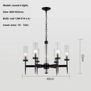 GobekUsa Gold Metal Glass LED Pendant Lights Chain Hanging Lamp