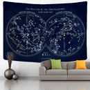 GobekUsa Cosmic Constellation Compass Tapestry: Abstract Psychedelic Witchcraft Wall Hanging
