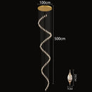 GobekUsa Crystal Chandelier Stair Pendant Lamp Living Room Interior Lighting