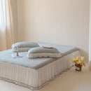 GobekUsa Cool Feeling 3-Piece Bedding Set - Solid Color Bedskirt, Bedspreads, Sheets & Pillowcases