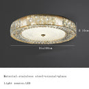 GobekUsa Gold Glass LED Ceiling Light Fixture Stainless Steel Lamps