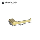 GobekUsa Gold Bathroom Accessories Set: Towel Bar Rail, Toilet Paper Holder, Towel Rack, Hook