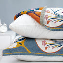 GobekUsa Lace Trim Pillow Towel - Double Sided Yarn-Dyed Jacquard - 52*75 CM - Five-Layer Cotton Gauze