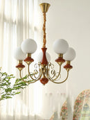 GobekUsa Cream Style LED Chandelier for Bedroom, Living Room, Dining Room