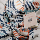 GobekUsa Boho Geometric Summer Blanket - Thin & Breathable Quilt for Children and Adults