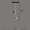 GobekUsa Aluminum LED Chandelier: Luxury Crystal Round Hanging Lamps for Staircase and Attic