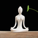 GobekUsa Abstract Yoga Figure Porcelain Statue Home Decor Sculpture