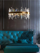 GobekUsa K9 Luxury Pendant Chandelier, LED Indoor Lighting for Kitchen, Living Room, Bedroom