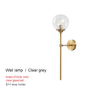 GobekUsa Brass Glass Ball Chandelier for Modern Living Room Dining Decor