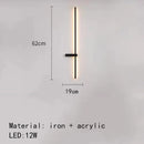 GobekUsa LED Wall Lights: Modern Black White Aluminium Sconce Lamp for Living Room Bedroom