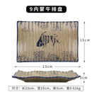 GobekUsa Japanese Fish Print Ceramic Tableware - Special-shaped Large Dinner Plate Set