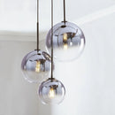 GobekUsa Gradient Glass Pendant Lamp with LEDs for Living Room, Bedroom - E27