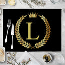 GobekUsa Kitchen Table Mats Set of 4, 42*32cm, Cotton Linen Coasters for Dining Home Decor