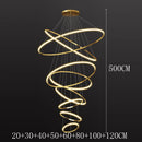 Nordic Acrylic Iron LED Pendant Light Chandelier